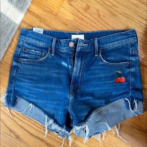 Mother jean shorts